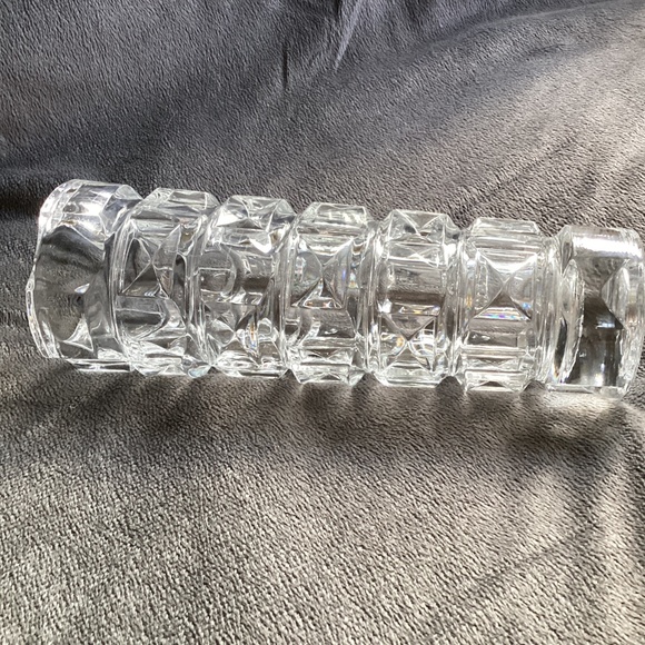 VINTAGE CRISTAL D’ARQUES FRANCE CLEAR  MID CENTURY MODERN VASE - Picture 8 of 15